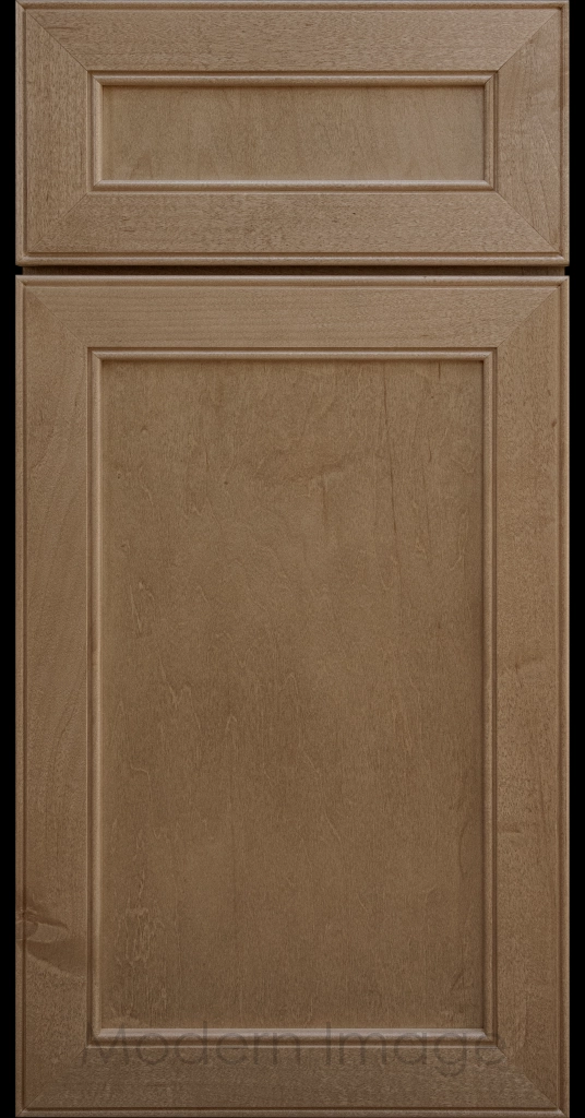 Stained Davis refined Shaker style kitchen cabinet in a Fawn stain by Modern Image AZ.
